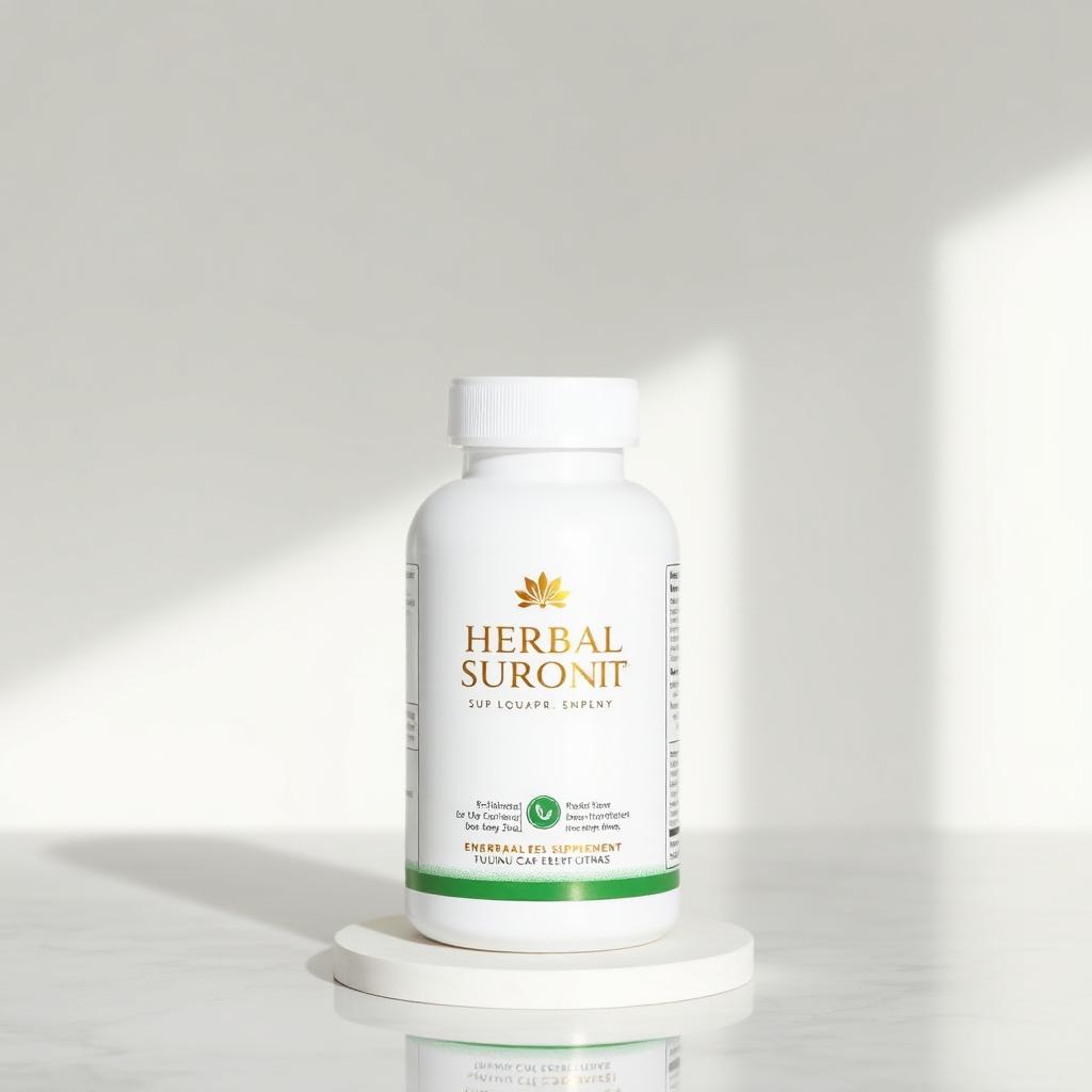 Botol kapsul herbal Imunax berwarna putih dengan label emas